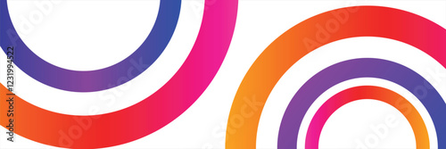 Fluid Wave Elements of Colorful Squiggly Designs.Vector