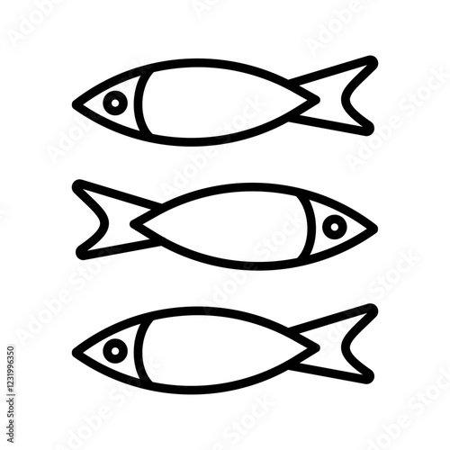 Sardine Vector Icon