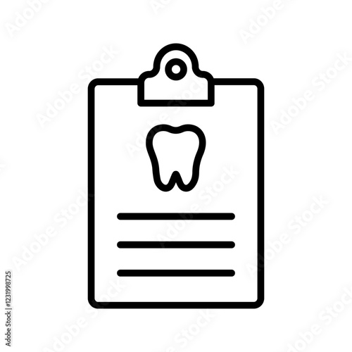 Dental Records Vector Icon