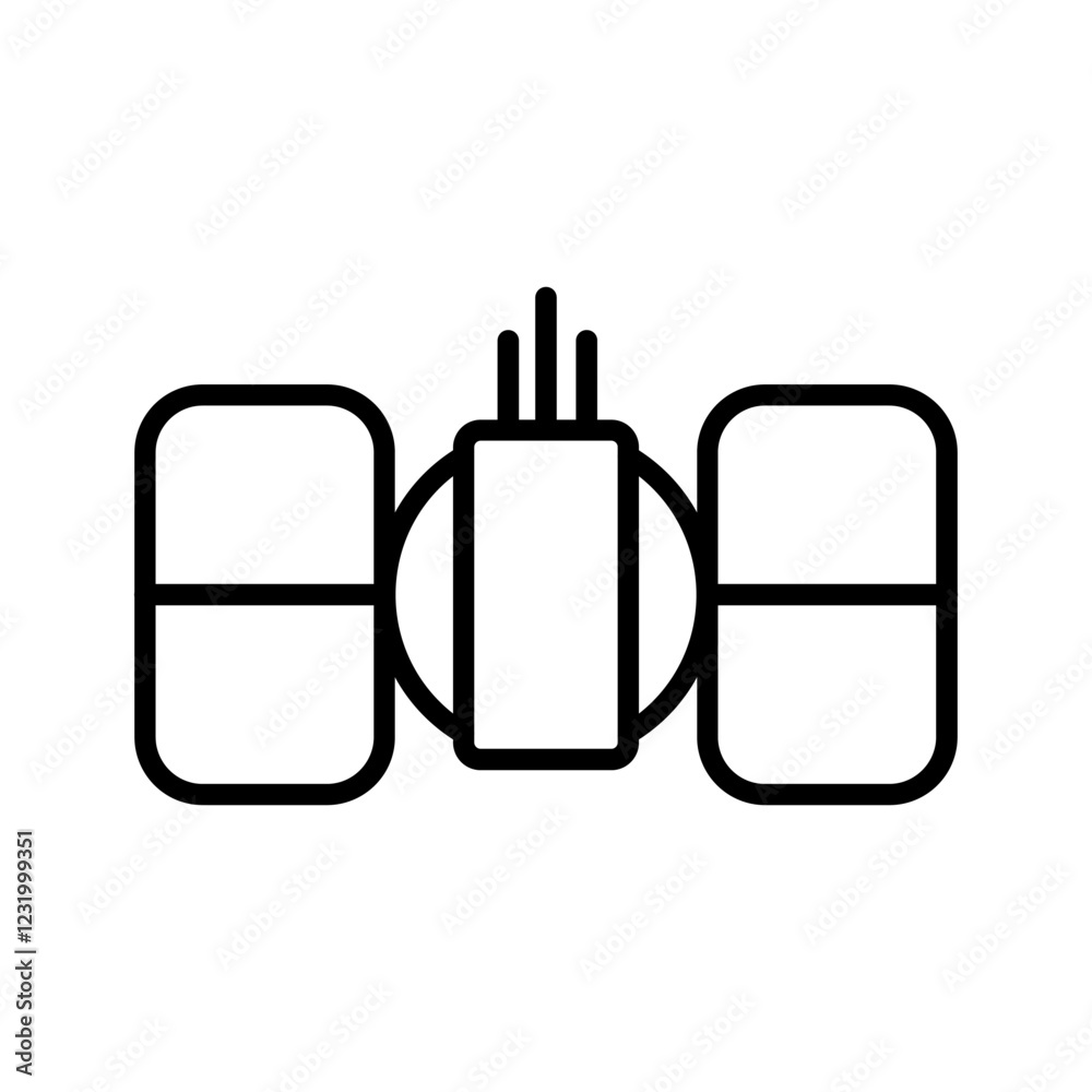 Space Navigation Vector Icon Space Navigation Vector Icon