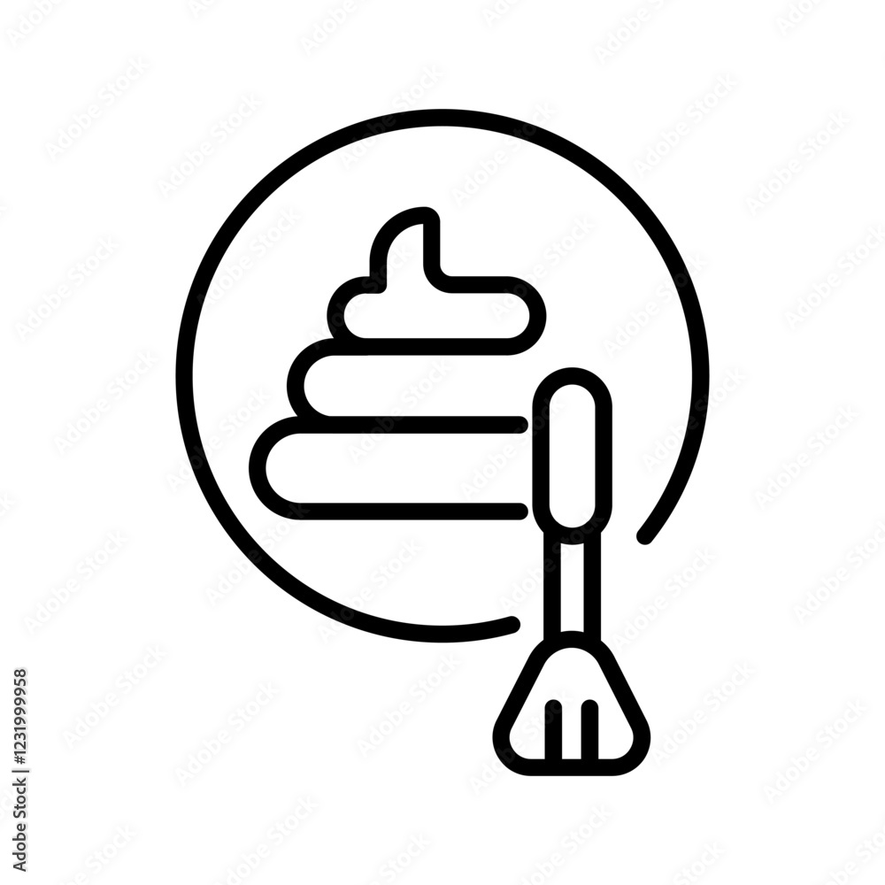 Obraz premium Pet Cleanup Vector Icon