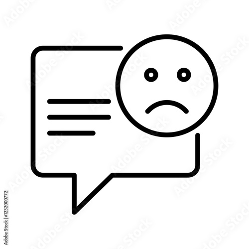 Negative Comments Vector Icon