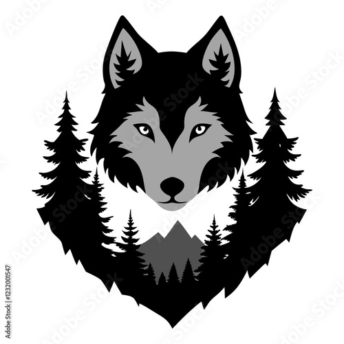 vector image of a dog