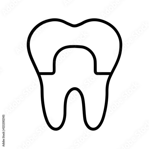 Dental Crown Vector Icon