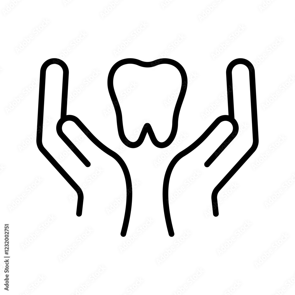 Obraz premium Dental Insurance Vector Icon