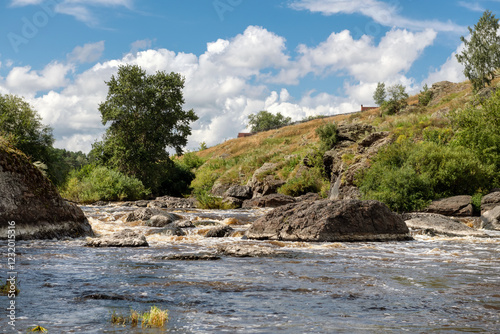 Howler Threshold on the Iset River, Kamensky city district, Sverdlovsk region photo