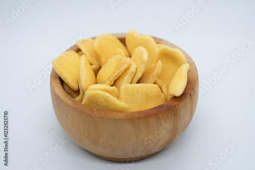 Muruku snack bowl is a popular savory snack with a fish flavor.