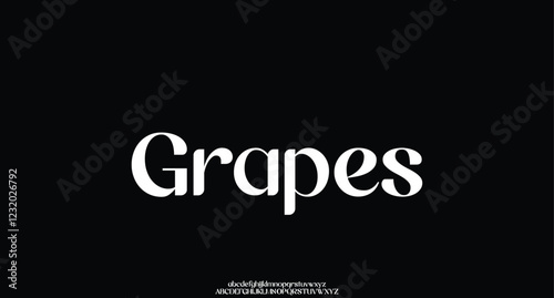 Classy elegant font, vintage type or luxury premium typeface, vector English royal alphabet. Classic typography in modern or old art deco style, serif letters for modern or retro poster font
