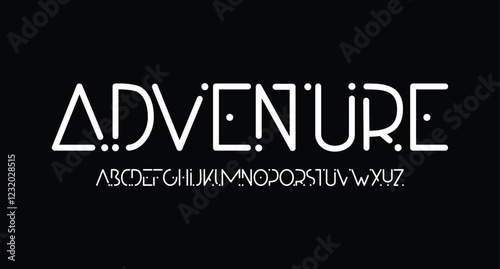 Modern minimal abstract alphabet fonts. Typography technology, electronic, movie, digital, music, future, logo creative font. vector illustration
