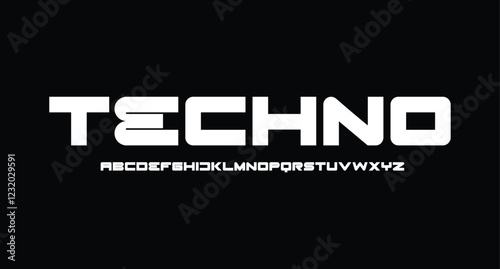 Sports minimal tech font letter set. Luxury vector typeface for company. Modern gaming fonts logo design 
