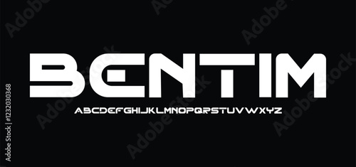 Sports minimal tech font letter set. Luxury vector typeface for company. Modern gaming fonts logo design 
