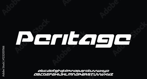Sports minimal tech font letter set. Luxury vector typeface for company. Modern gaming fonts logo design 

