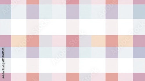 Pastel Minimalist Checkered Design, soft hues blend in a clean pattern, perfect for modern decor, digital backgrounds, or stylish presentations