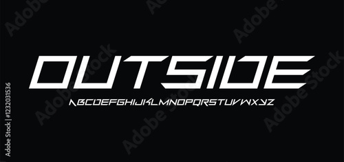 Sports minimal tech font letter set. Luxury vector typeface for company. Modern gaming fonts logo design 
