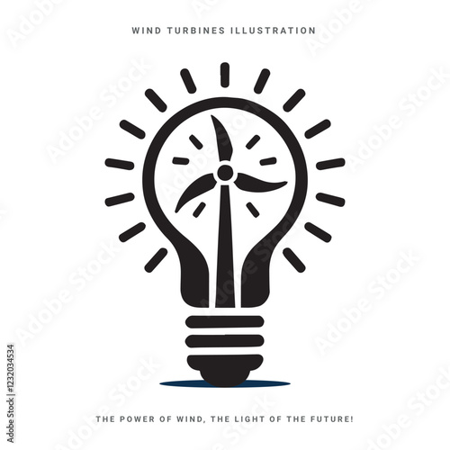 Renewable Wind Energy Farm with Eco-Friendly Turbines – Sustainable Power Generation Concept