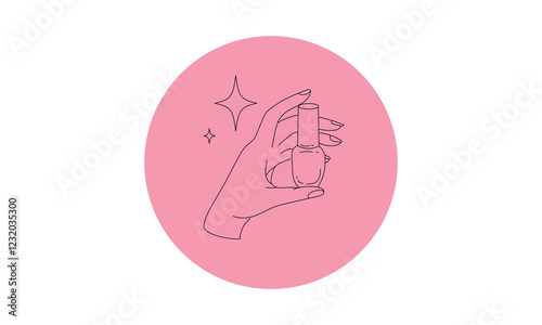 
Logo for a beauty specialist, manicurist