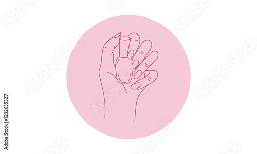 
Logo for a beauty specialist, manicurist