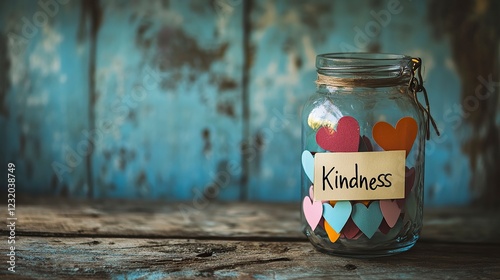 A Jar of Kindness Filled with Hearts and Notes, Random Acts of Kindness Day
