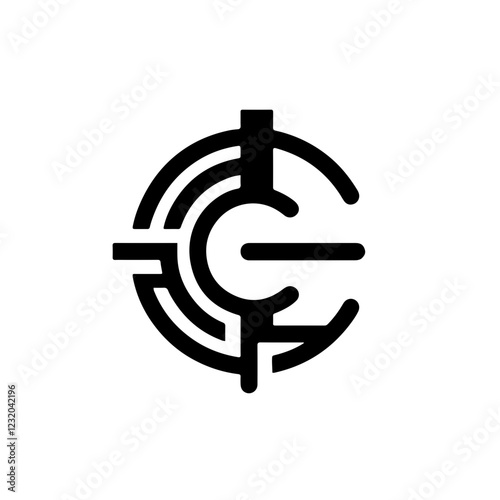 Vector alphabet letter C