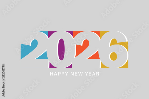 happy new year 2026 template background