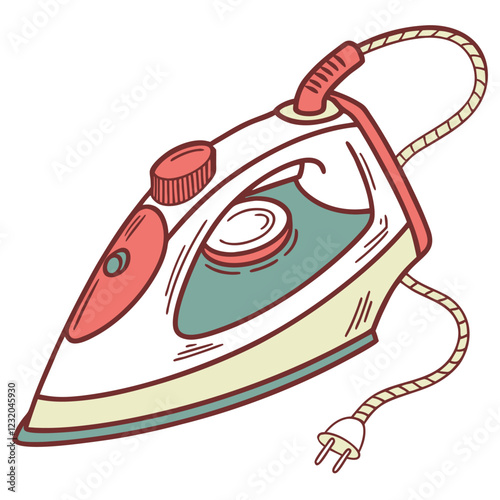 strem iron vector image on a white background 