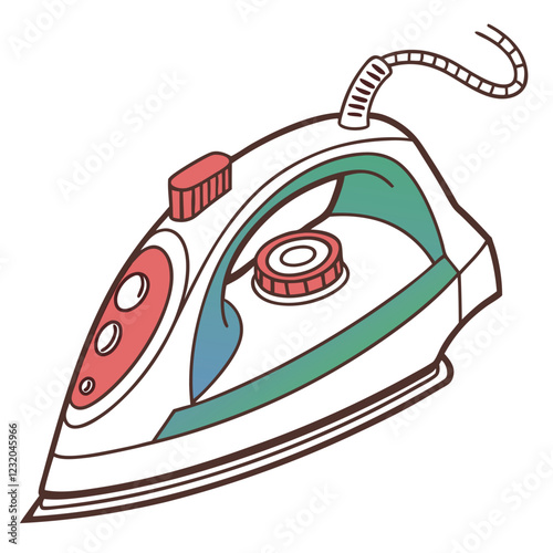 strem iron vector image on a white background 