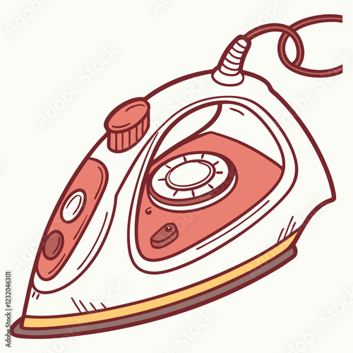 strem iron vector image on a white background 