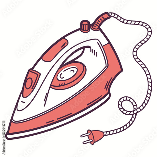 strem iron vector image on a white background 