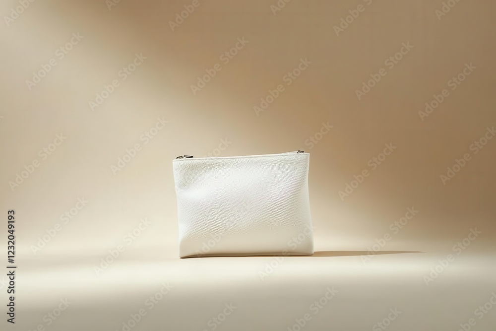 elegant white canvas clutch floating in soft beige space, subtle shadows, clean product photography, minimalist luxury aesthetic elegant white canvas clutch floating in soft beige space, subtle shadows, clean product photography, minimalist luxury aesthetic