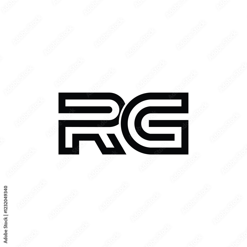 RG monogram logo design letter text name symbol monochrome logotype alphabet character simple logo RG monogram logo design letter text name symbol monochrome logotype alphabet character simple logo