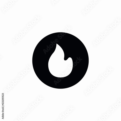 fire button icon sign vector