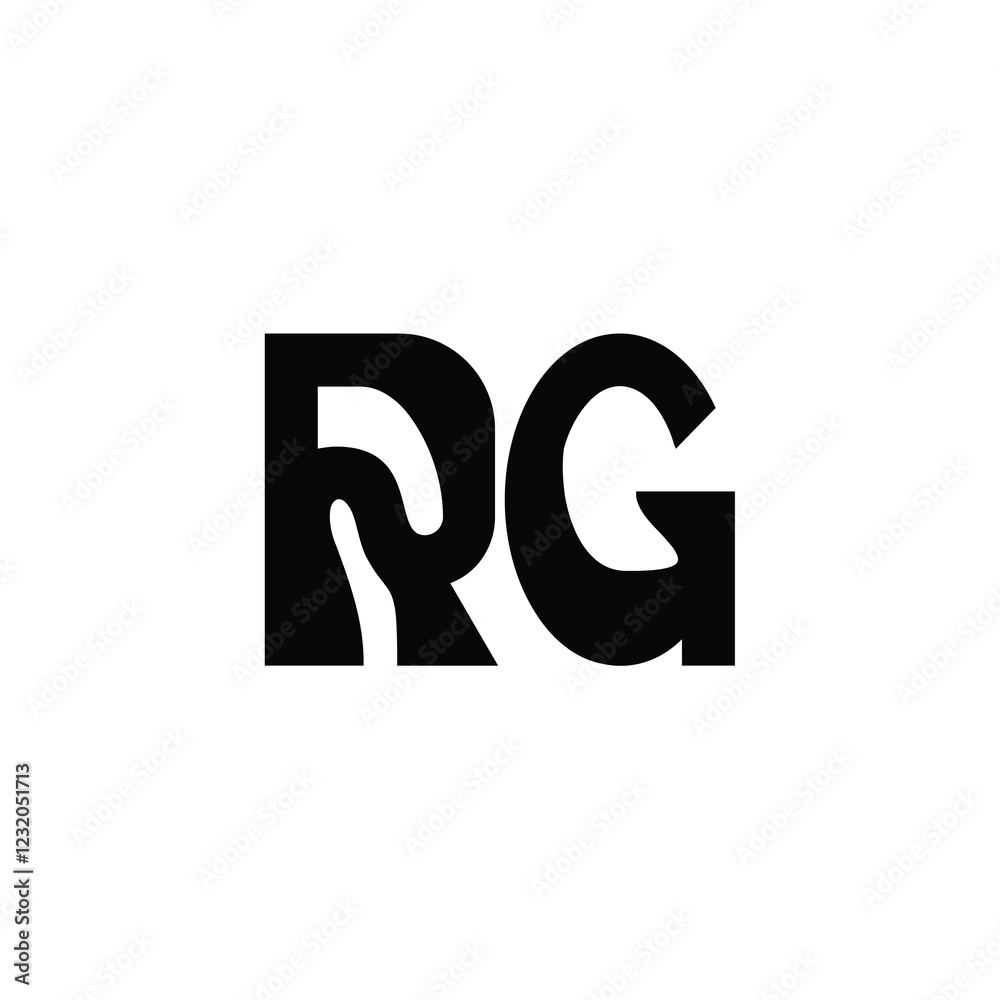 RG monogram logo design letter text name symbol monochrome logotype alphabet character simple logo RG monogram logo design letter text name symbol monochrome logotype alphabet character simple logo
