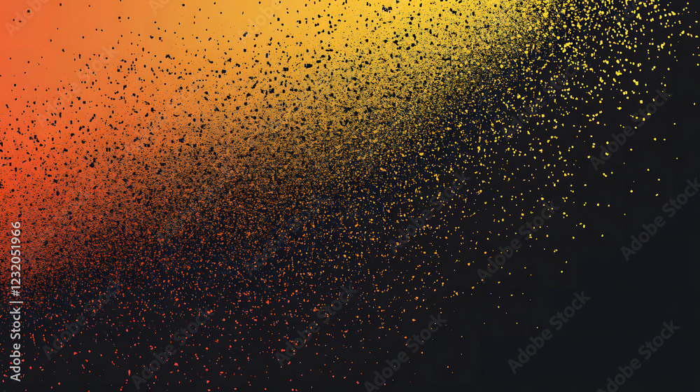 Fototapeta premium Intense orange glow against a dark background, evoking warmth.