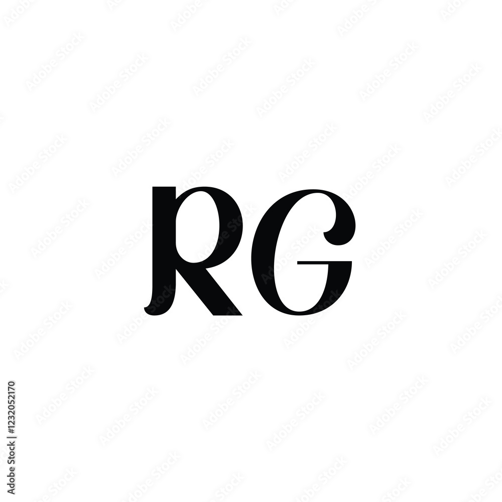 RG monogram logo design letter text name symbol monochrome logotype alphabet character simple logo RG monogram logo design letter text name symbol monochrome logotype alphabet character simple logo