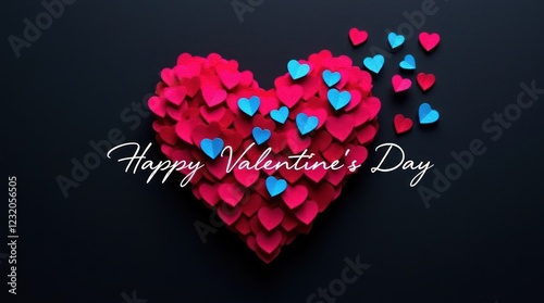 Colorful Heart Design Celebrating Love on Valentine's Day