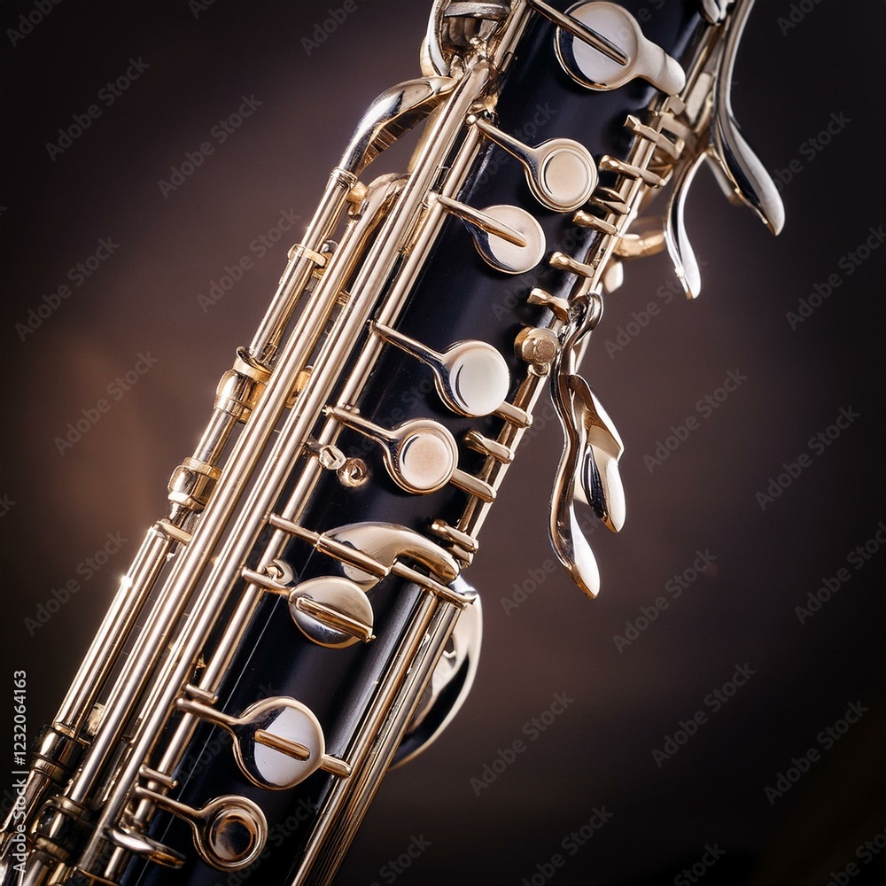Obraz premium oboe wind instrument, AI generated
