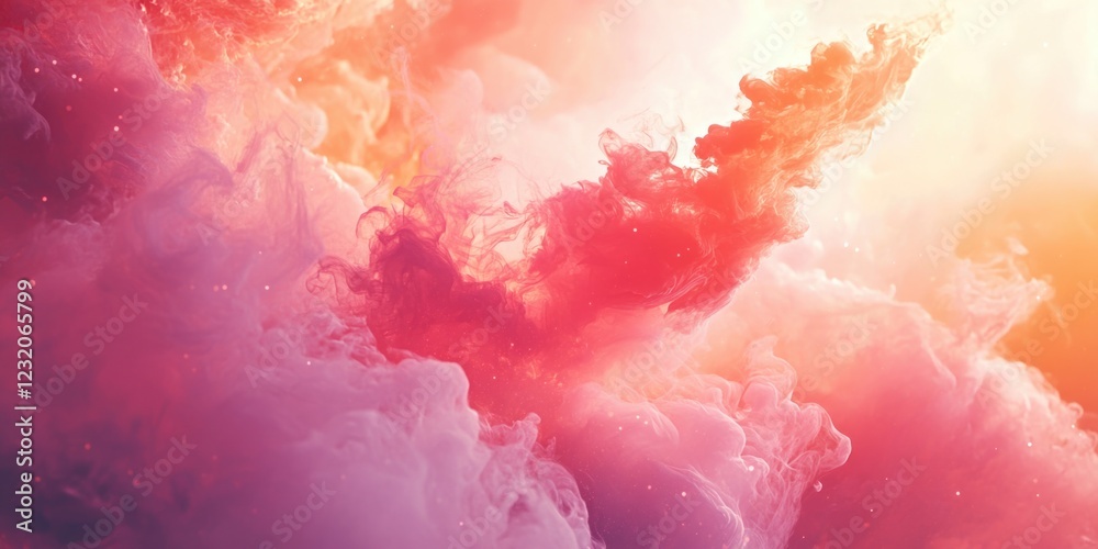 Fototapeta premium Pink and Purple Cloud Close-Up