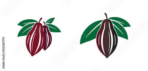 chocolate logo and cocoa icon and vector design nut and nut delicious