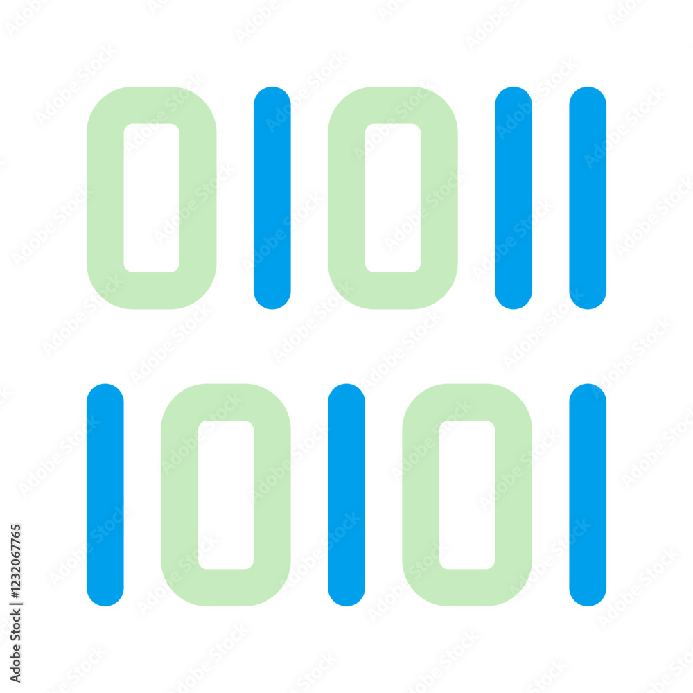 binary code duo tone icon binary code duo tone icon