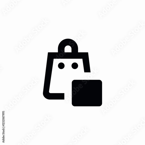 shopping bag icon sign vector