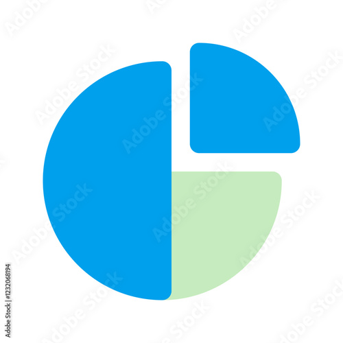 pie chart duo tone icon