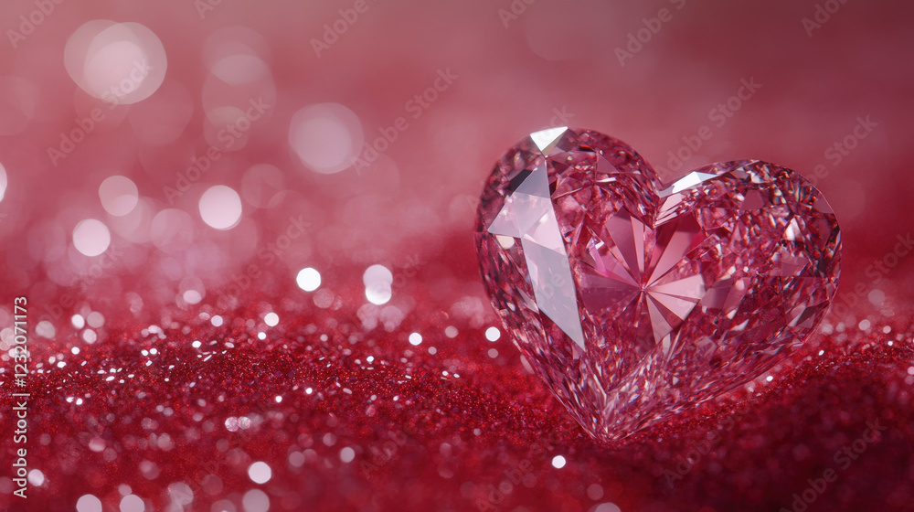 Sparkling diamonds on a red background Sparkling diamonds on a red background