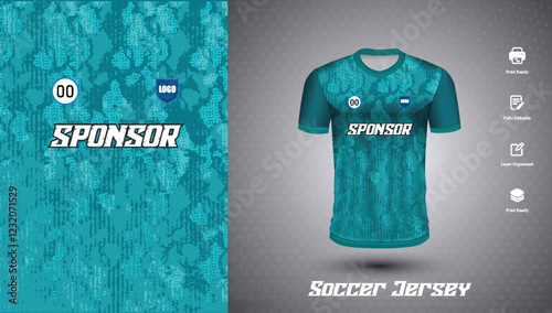 Soccer jersey design for sublimation