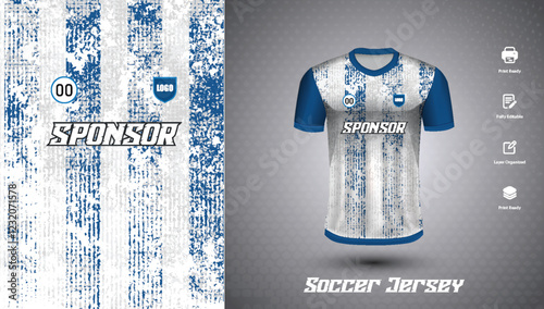 Soccer jersey design for sublimation