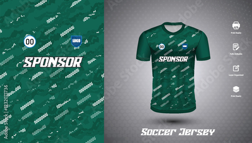 Soccer jersey design for sublimation