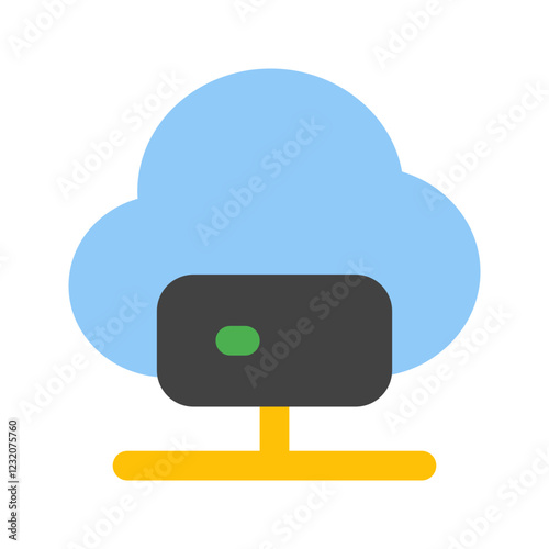 cloud server flat icon