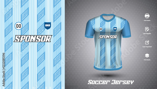 Soccer jersey design for sublimation
