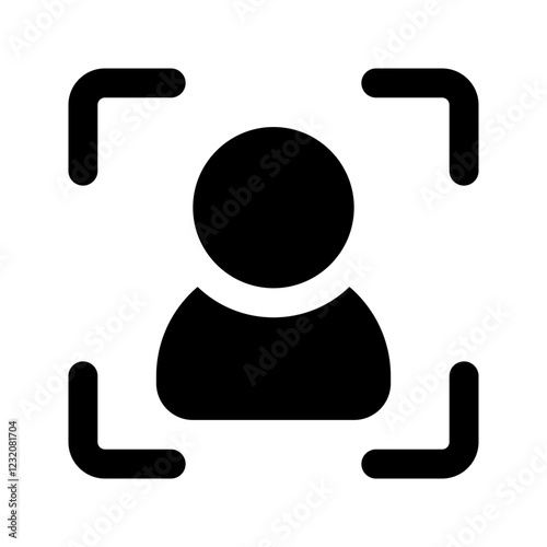 target audience glyph icon