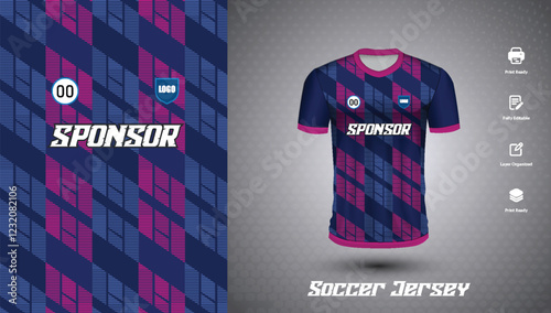 Soccer jersey design for sublimation
