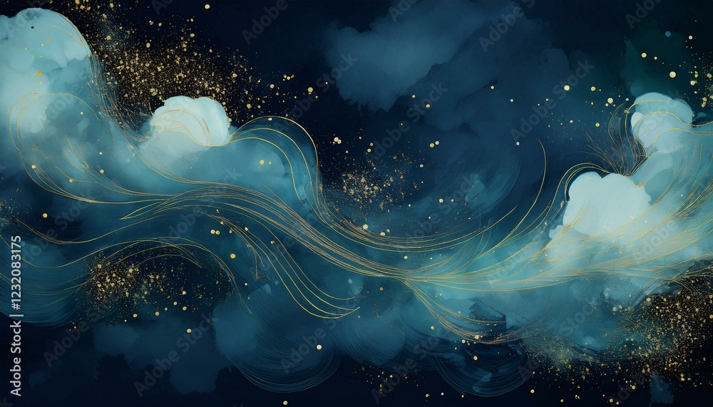 Naklejka premium 癒しをイメージした抽象的なイラスト背景